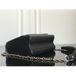 Replica Louis Vuitton Black Multicolor Patch Twist MM
