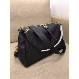 Replica Louis Vuitton Black Embossed Monogram Ponthieu PM