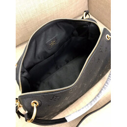 Replica Louis Vuitton Black Embossed Monogram Ponthieu PM