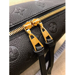 Replica Louis Vuitton Black Embossed Monogram Ponthieu PM