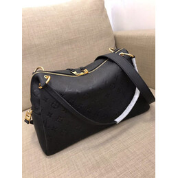 Replica Louis Vuitton Black Embossed Monogram Ponthieu PM