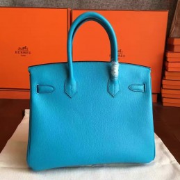 Replica Hermes Turquoise Birkin 30 Gold Hardware Bag