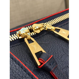 Replica Louis Vuitton Navy Blue Embossed Monogram Ponthieu PM
