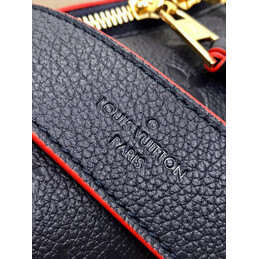 Replica Louis Vuitton Navy Blue Embossed Monogram Ponthieu PM