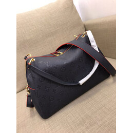 Replica Louis Vuitton Navy Blue Embossed Monogram Ponthieu PM