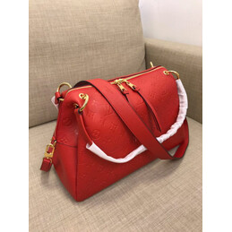 Replica Louis Vuitton Red Embossed Monogram Ponthieu PM