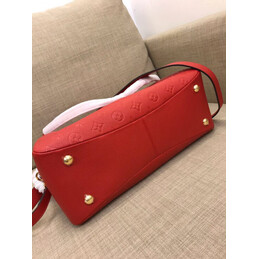 Replica Louis Vuitton Red Embossed Monogram Ponthieu PM