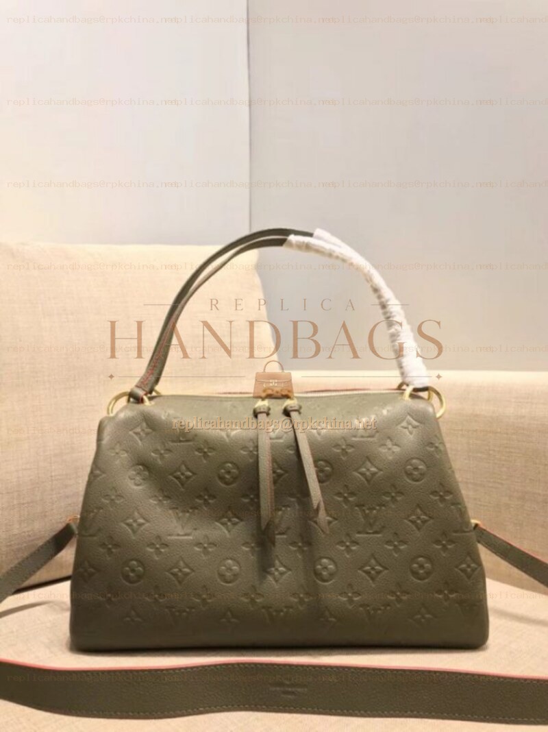 Replica Louis Vuitton Taupe Embossed Monogram Ponthieu PM
