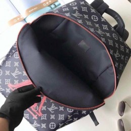 Replica Louis Vuitton Black Monogram Red Graphic Apollo Backpack