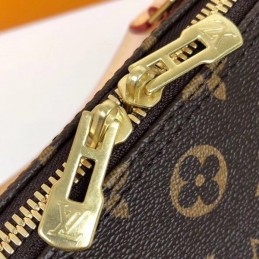 Replica Louis Vuitton Brown Monogram Travel Patch Speedy 30 - Style 2
