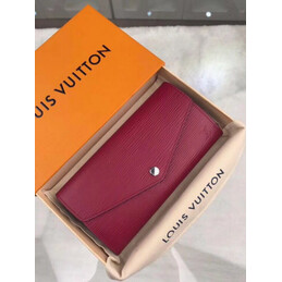 Replica Louis Vuitton Fuchsia Textured Sarah Wallet