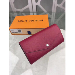 Replica Louis Vuitton Fuchsia Textured Sarah Wallet