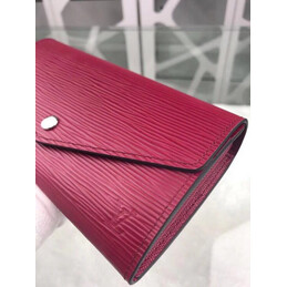 Replica Louis Vuitton Fuchsia Textured Sarah Wallet