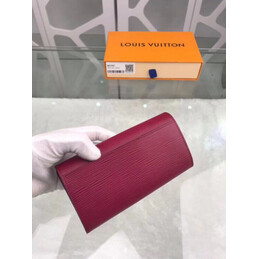 Replica Louis Vuitton Fuchsia Textured Sarah Wallet