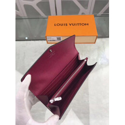 Replica Louis Vuitton Fuchsia Textured Sarah Wallet