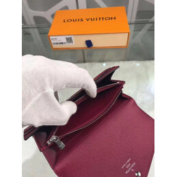 Replica Louis Vuitton Fuchsia Textured Sarah Wallet