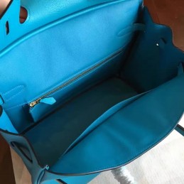 Replica Hermes Turquoise Birkin 30 Gold Hardware Bag