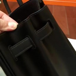 Replica Hermes Black Birkin 30 Bag Dark Hardware