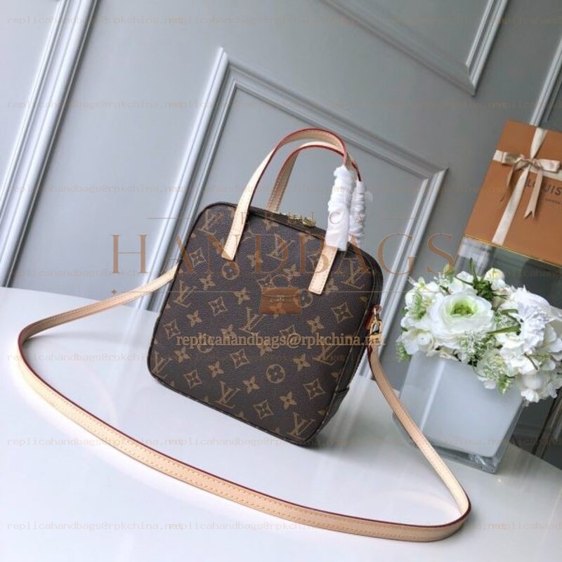 Replica Louis Vuitton Brown Monogram Beige Trim Nano Noe - Style 2