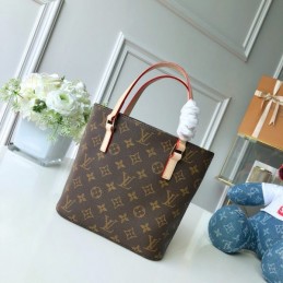 Replica Louis Vuitton Brown Monogram Beige Trim Luco Tote