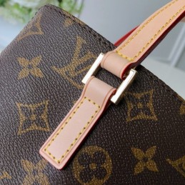 Replica Louis Vuitton Brown Monogram Beige Trim Luco Tote