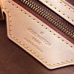 Replica Louis Vuitton Brown Monogram Beige Trim Luco Tote