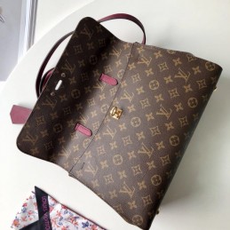 Replica Louis Vuitton Brown Monogram Burgundy Flap Venus