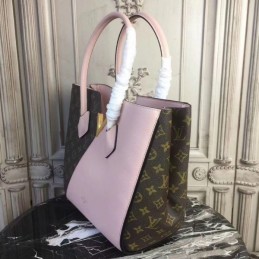 Replica Louis Vuitton Brown Monogram Pale Pink Panel Kimono MM