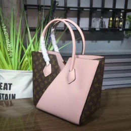 Replica Louis Vuitton Brown Monogram Pale Pink Panel Kimono MM