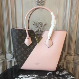 Replica Louis Vuitton Brown Monogram Pale Pink Panel Kimono MM