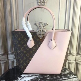 Replica Louis Vuitton Brown Monogram Pale Pink Panel Kimono MM