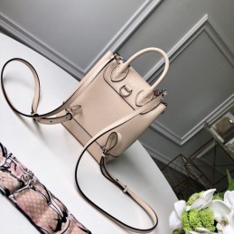 Replica Louis Vuitton Pale Pink Patch Lockme Backpack Mini