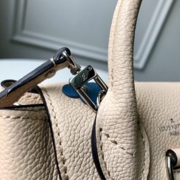 Replica Louis Vuitton Pale Pink Patch Lockme Backpack Mini