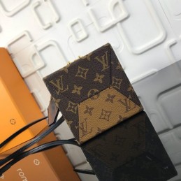 Replica Louis Vuitton Brown Monogram Black Bleecker Box