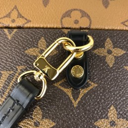 Replica Louis Vuitton Brown Monogram Black Bleecker Box