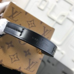 Replica Louis Vuitton Brown Monogram Black Bleecker Box