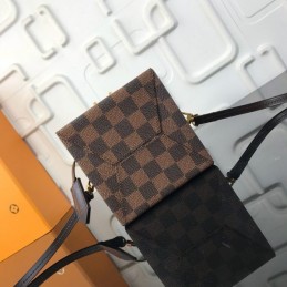 Replica Louis Vuitton Brown Damier Ebene Black Bleecker Box