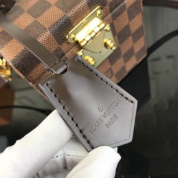 Replica Louis Vuitton Brown Damier Ebene Black Bleecker Box