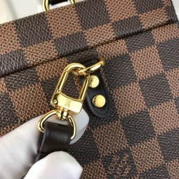 Replica Louis Vuitton Brown Damier Ebene Black Bleecker Box