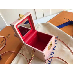 Replica Louis Vuitton Pale Pink Embossed Monogram Bleecker Box