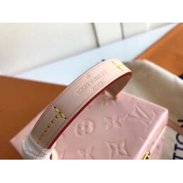 Replica Louis Vuitton Pale Pink Embossed Monogram Bleecker Box