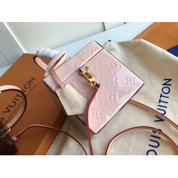 Replica Louis Vuitton Pale Pink Embossed Monogram Bleecker Box