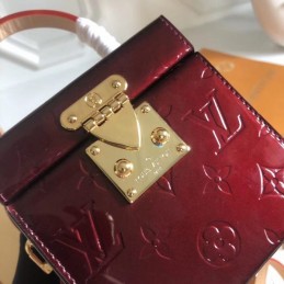 Replica Louis Vuitton Burgundy Embossed Monogram Bleecker Box