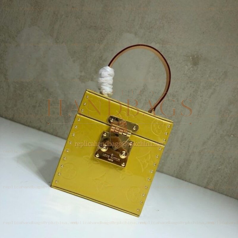 Replica Louis Vuitton Yellow Embossed Monogram Bleecker Box