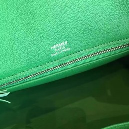 Replica Hermes Green Birkin 30 Palladium Hardware Bag