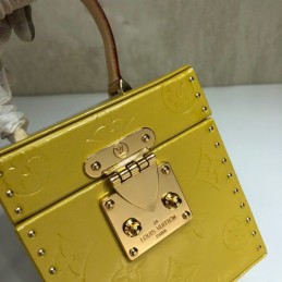 Replica Louis Vuitton Yellow Embossed Monogram Bleecker Box
