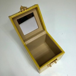 Replica Louis Vuitton Yellow Embossed Monogram Bleecker Box