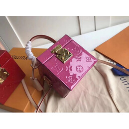 Replica Louis Vuitton Fuchsia Embossed Monogram Bleecker Box