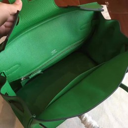 Replica Hermes Green Birkin 30 Palladium Hardware Bag