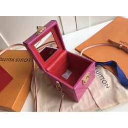 Replica Louis Vuitton Fuchsia Embossed Monogram Bleecker Box